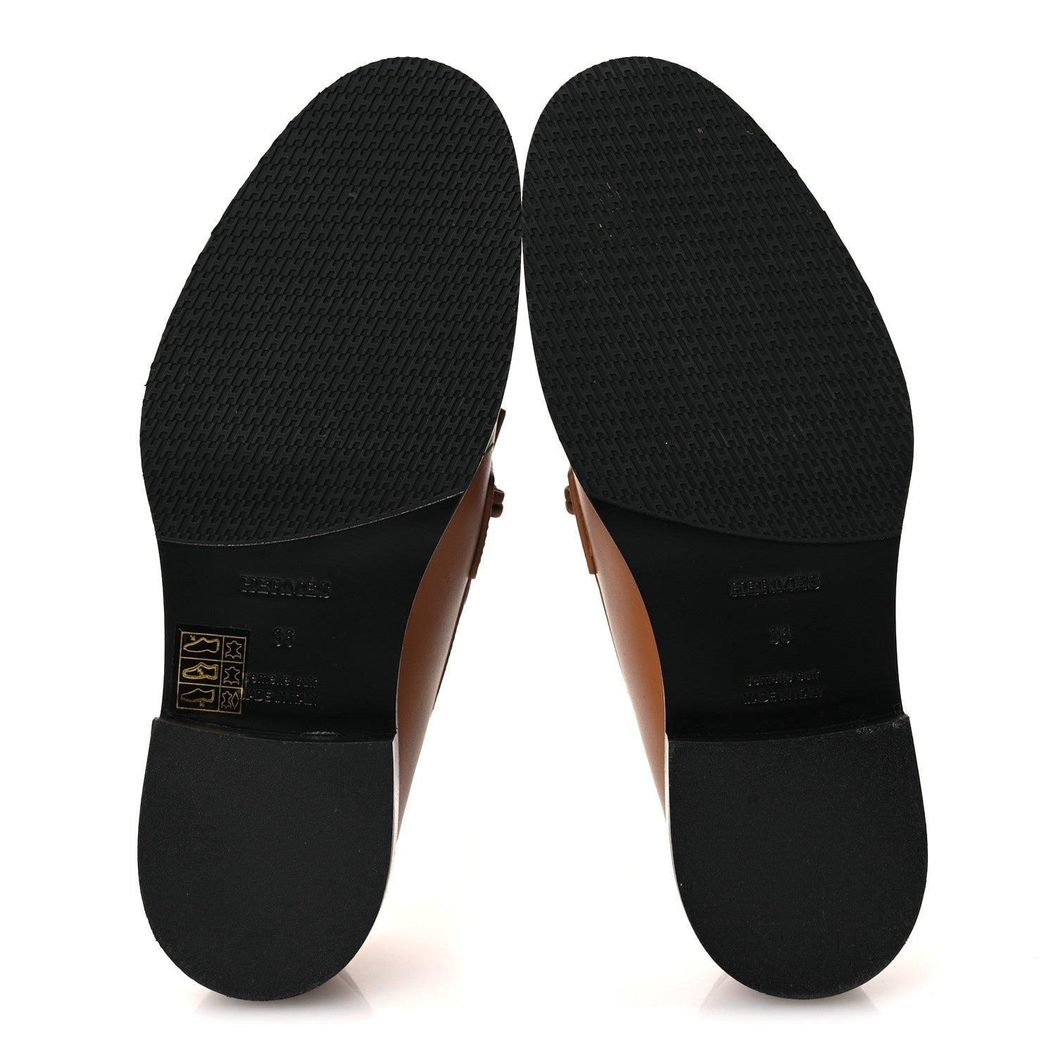 Calfskin Womens Impact Loafers 36 Naturel