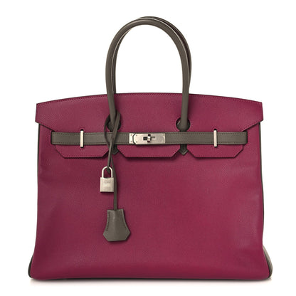 Epsom Horseshoe Birkin 35 Etain Tosca