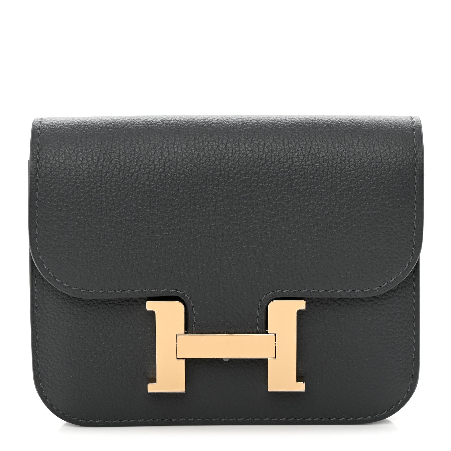 Evercolor Verso Constance Slim Wallet Ardoise Bleu Glacier