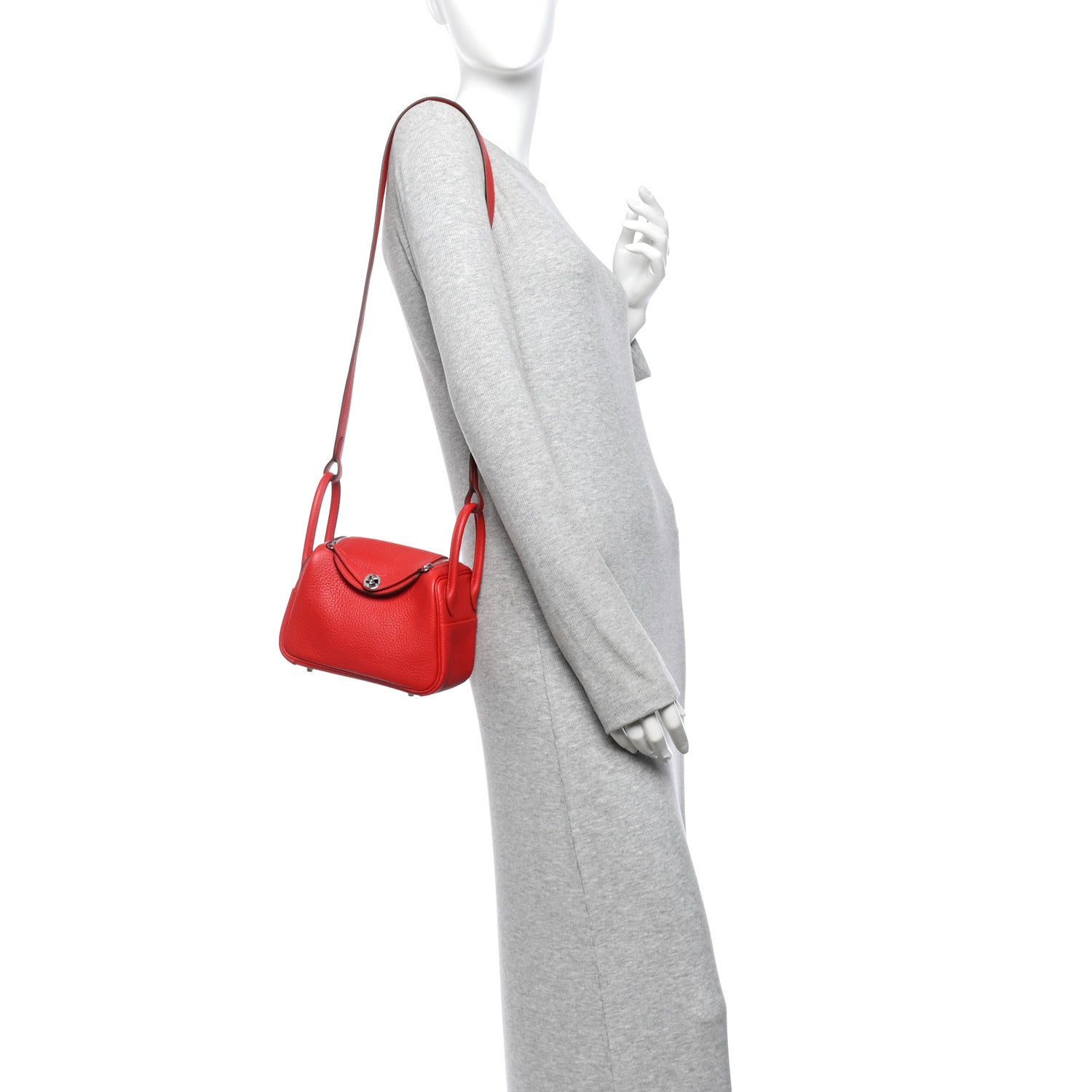 Taurillon Clemence Mini Lindy 20 Rouge Radieux