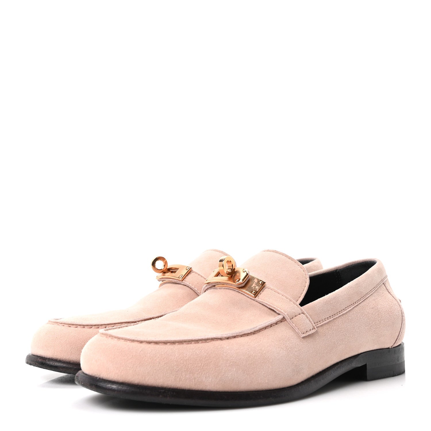 Suede Goatskin Womens Destin Loafer 35.5 Rose Opaline