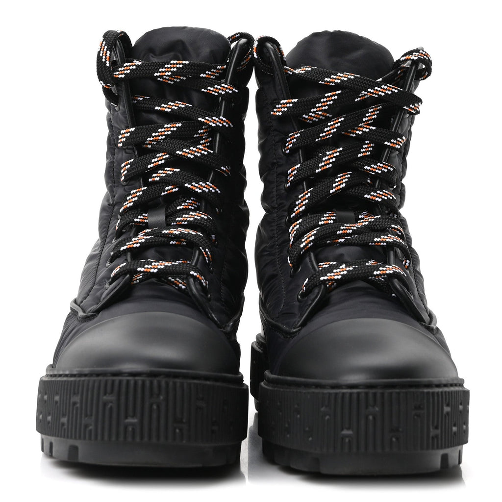 Calfskin Parachute Fresh Ankle Boots 35 Black