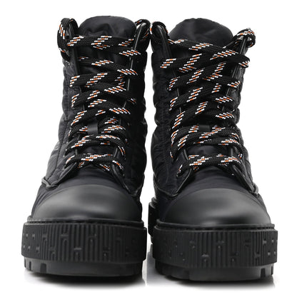 Calfskin Parachute Fresh Ankle Boots Black