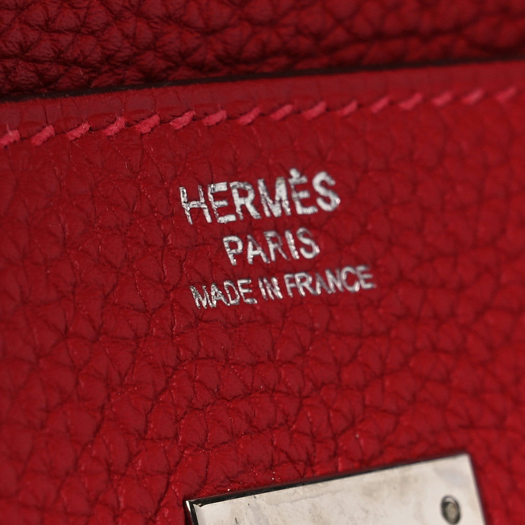 Togo Verso Birkin 30 Rouge Vif Rouge H