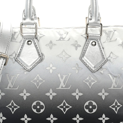 Nylon Monogram Gradient LV Snow Speedy Bandouliere 25 Frost