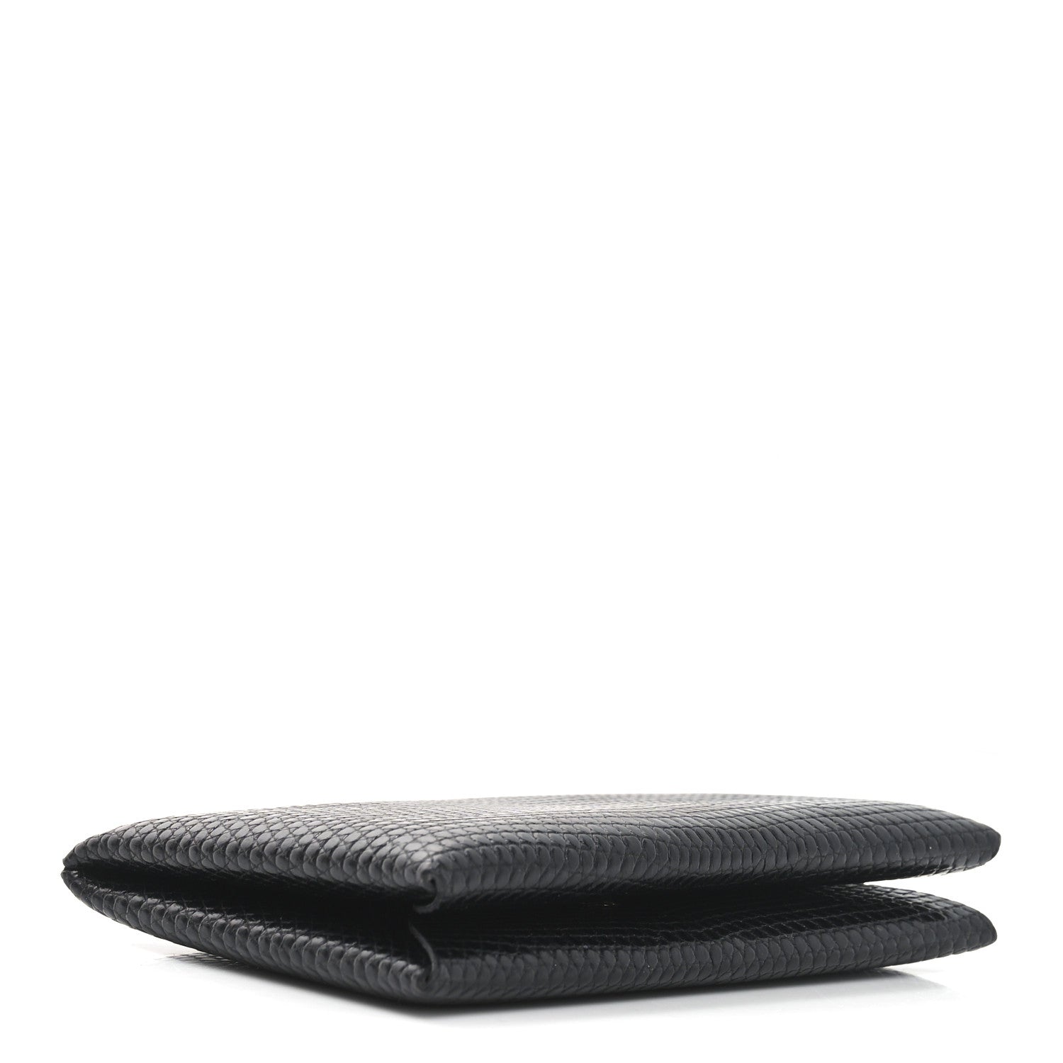 Lizard Calvi Card Case Black