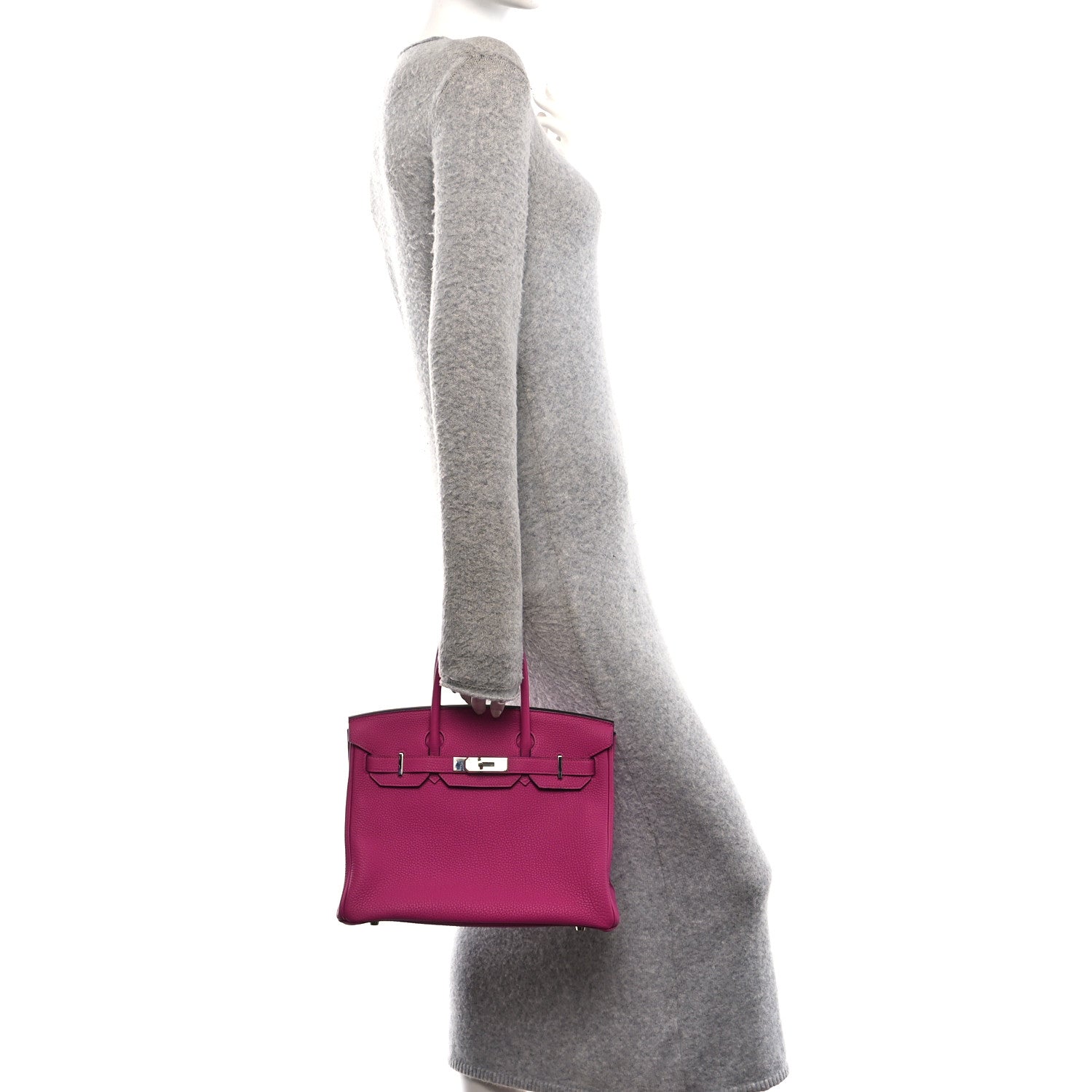 Togo Birkin 30 Rose Pourpre