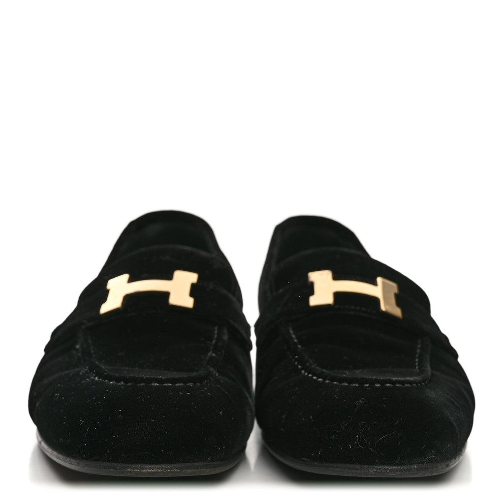 Velvet Womens Paris Loafers 41 Black