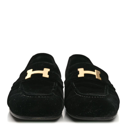 Velvet Womens Paris Loafers Black