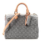 Monogram Denim Speedy Soft 30 Washed Gray