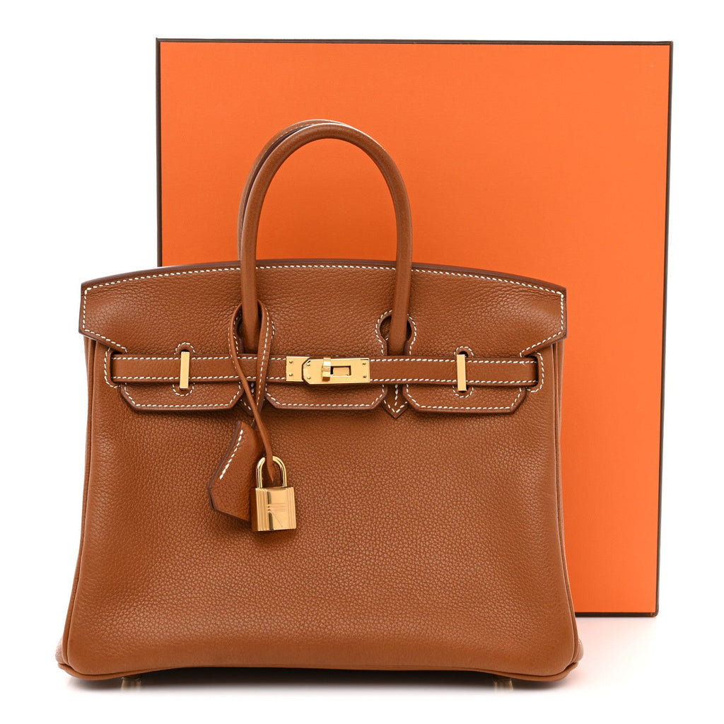 Natural Barenia Faubourg Birkin 25 Fauve