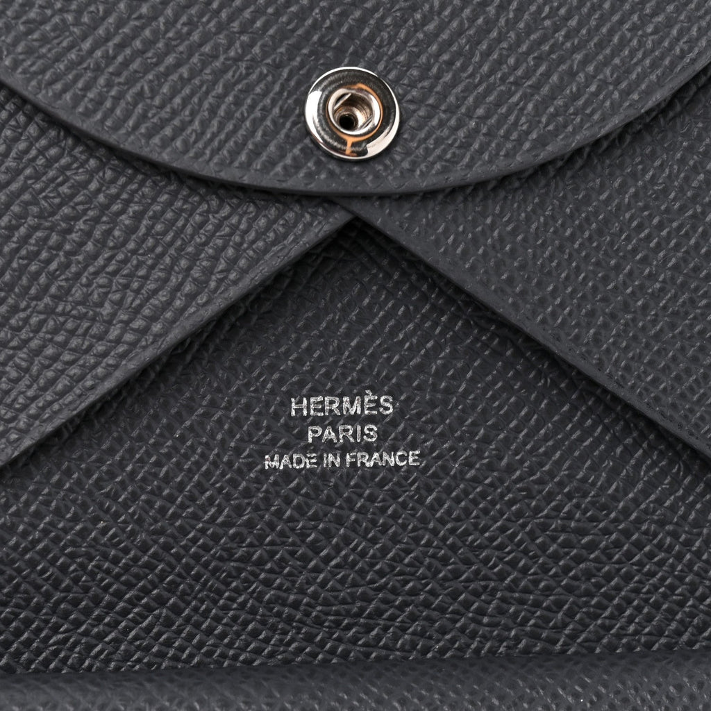 Epsom Calvi Duo Card Case Ardoise