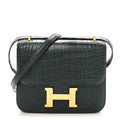 Matte Alligator Constance 18 Vert Cypress