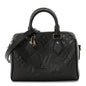 Shimmery Empreinte Monogram Giant Speedy Bandouliere 20  Gun Metal