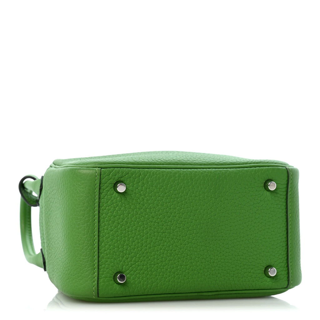 Taurillon Clemence Mini Lindy 20 Vert Yucca
