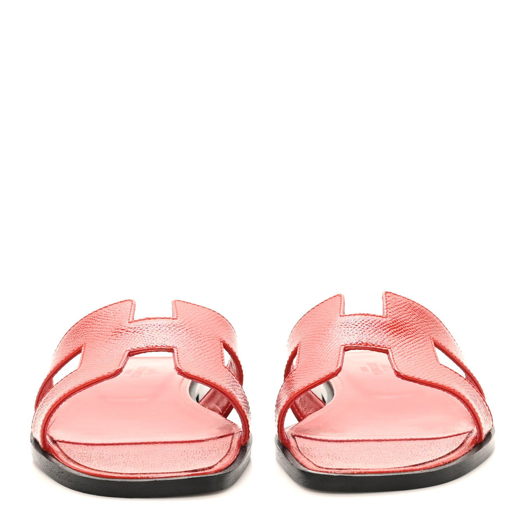 Patent Epsom Oran Sandals 37.5 Jasper Rouge