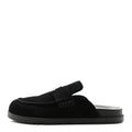 Suede Calfskin Go Mules 40 Black