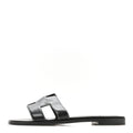 Box Calfskin Oran Sandals 37 Black
