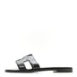Box Calfskin Oran Sandals 37 Black
