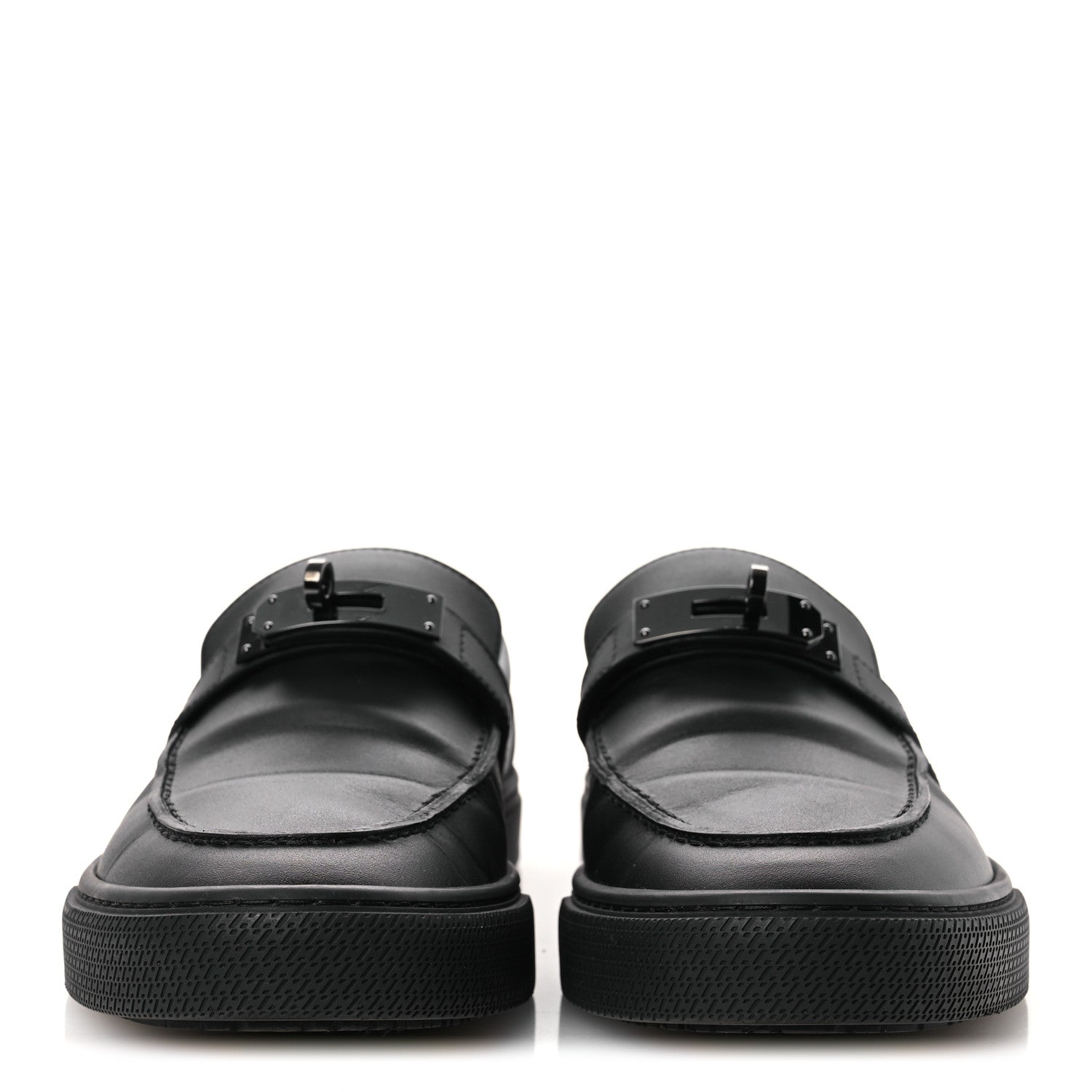 Calfskin Mens Game Slip On Sneakers 40 Black