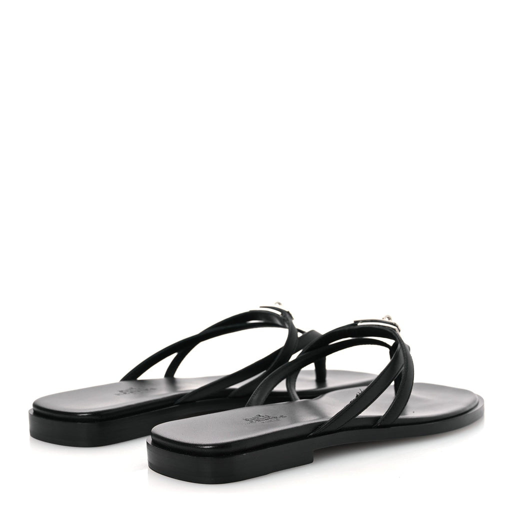 Calfskin Miss Sandals 37 Black