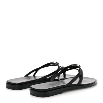 Calfskin Miss Sandals 37 Black