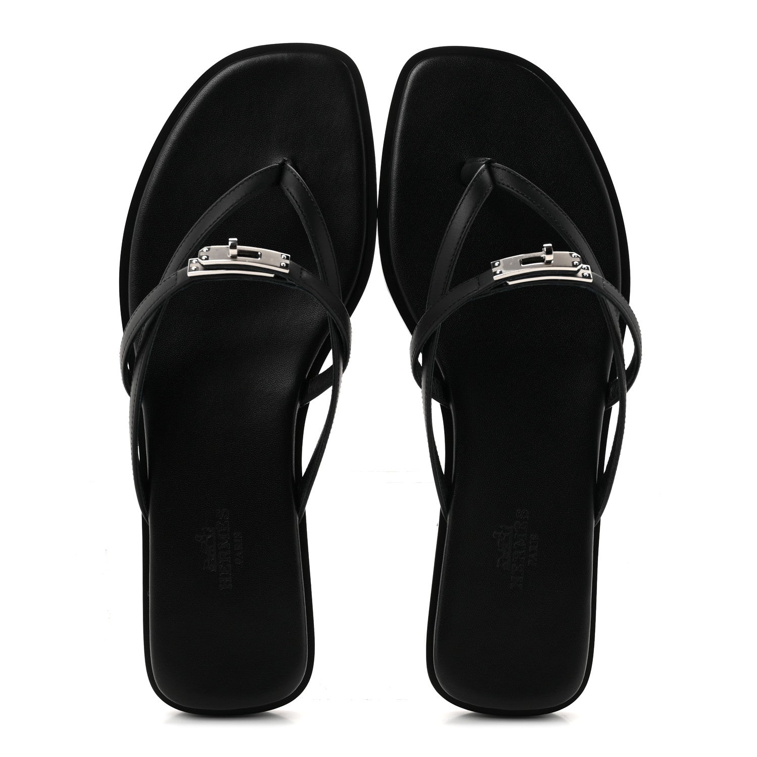 Calfskin Miss Sandals 38 Black