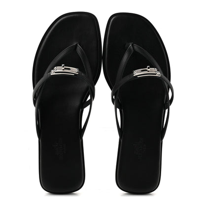 Calfskin Miss Sandals 38 Black