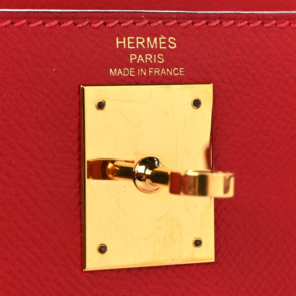 Epsom Kelly Sellier 28 Rouge Casaque