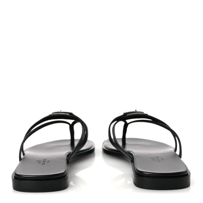 Calfskin Miss Sandals 39 Black