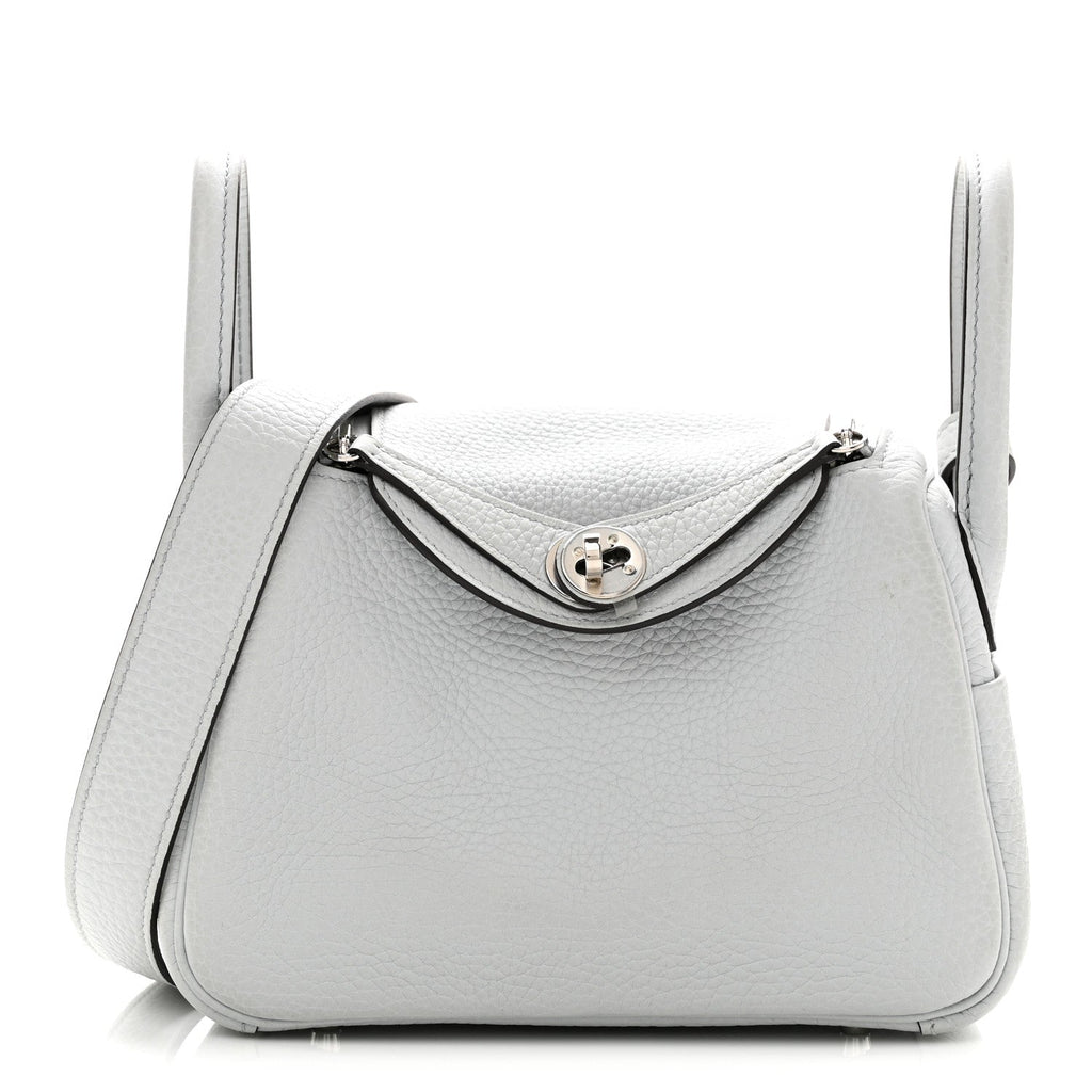 Taurillon Clemence Mini Lindy 20 Bleu Pale