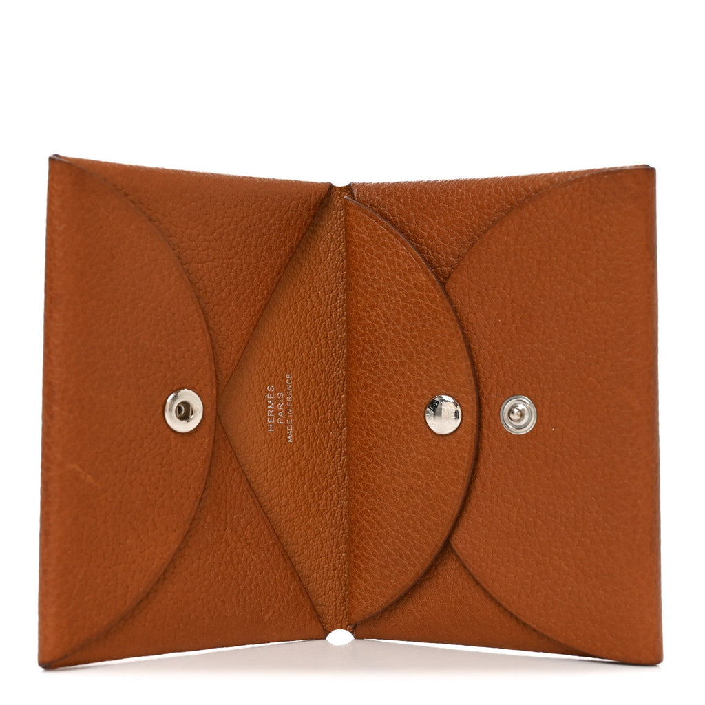 Barenia Faubourg  Calvi Duo Card Case Fauve