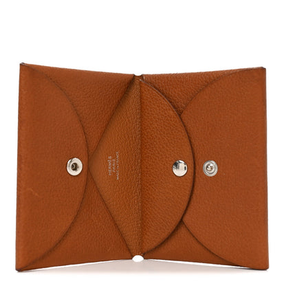 Barenia Faubourg  Calvi Duo Card Case Fauve