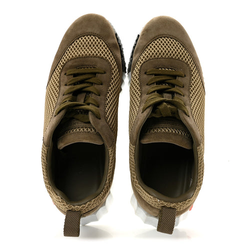 Air Mesh Suede Goatskin Bouncing Sneakers 37 Vert Toundra