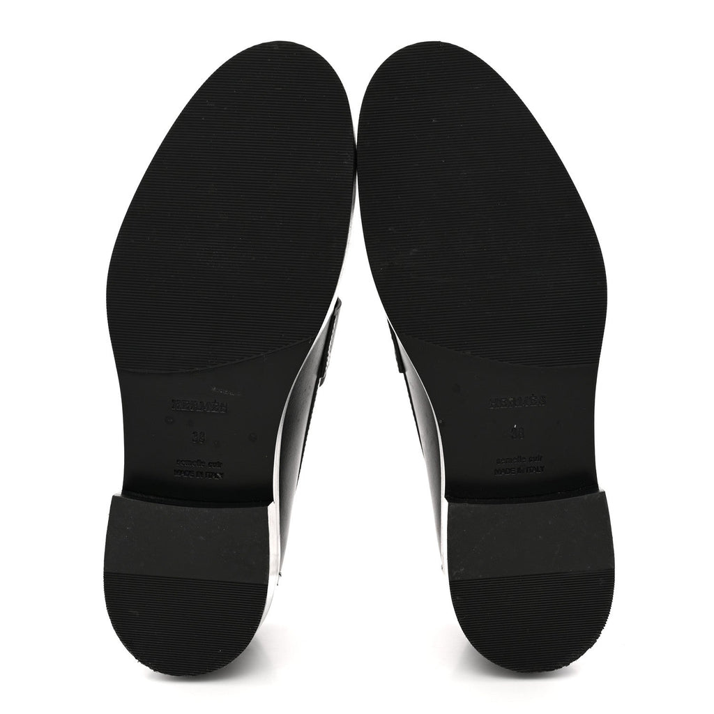Calfskin Womens Hot Loafer 38 Black