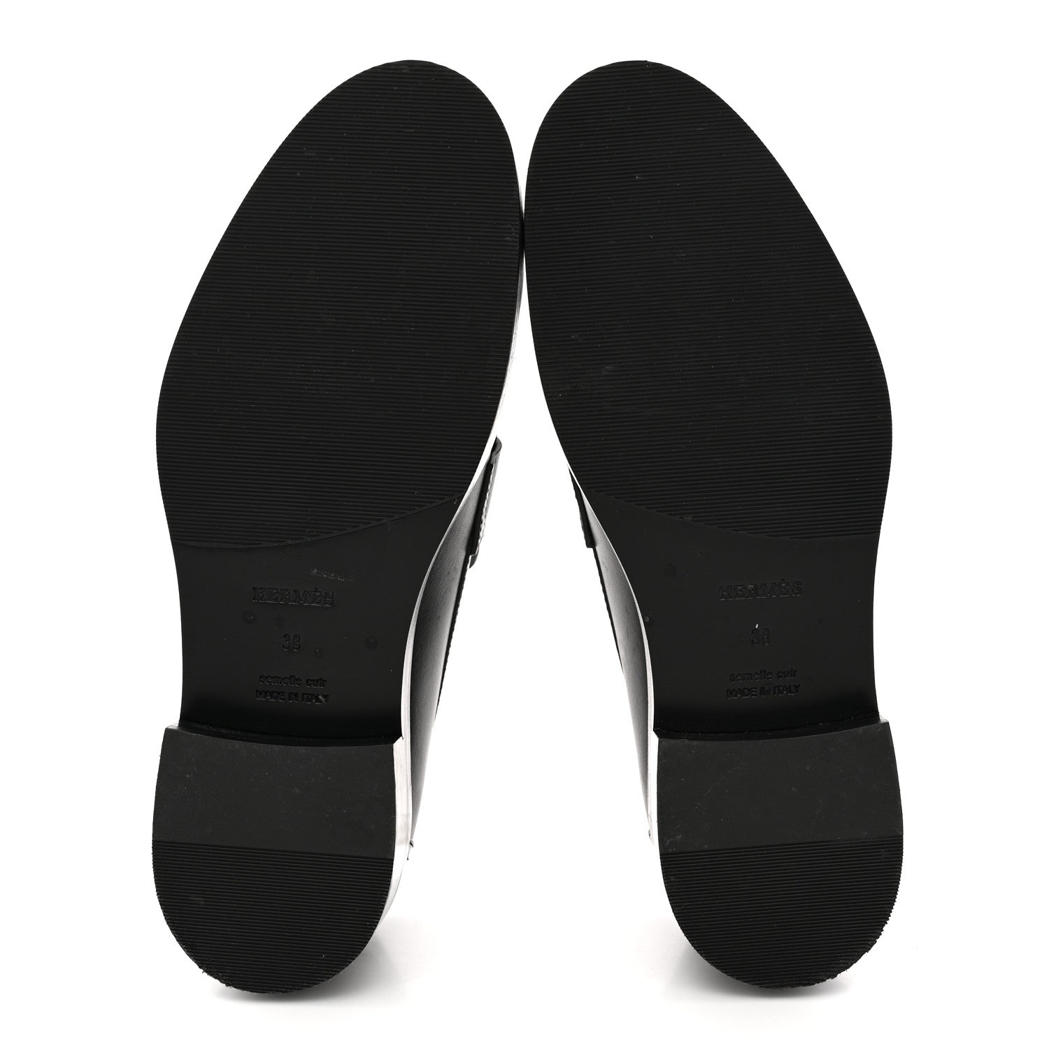 Calfskin Womens Hot Loafer 38 Black