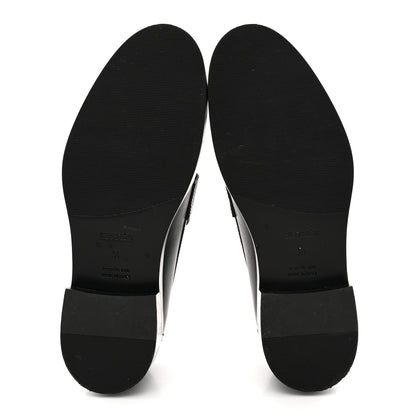 Calfskin Womens Hot Loafer 38 Black