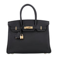 Togo Birkin 30 Black
