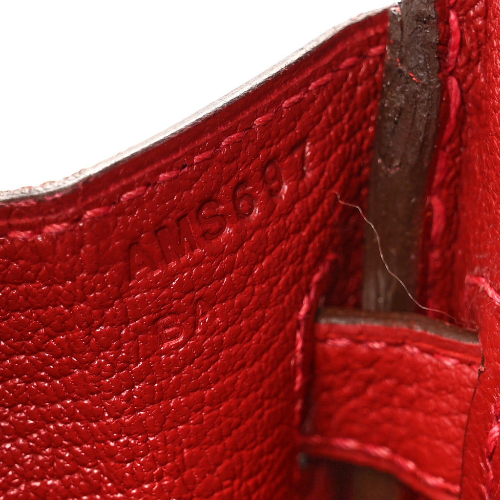Togo Birkin 25 Rouge Vif