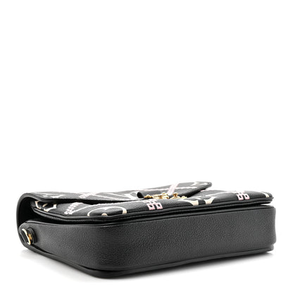 Empreinte Monogram Giant Broderies Pochette Metis Black