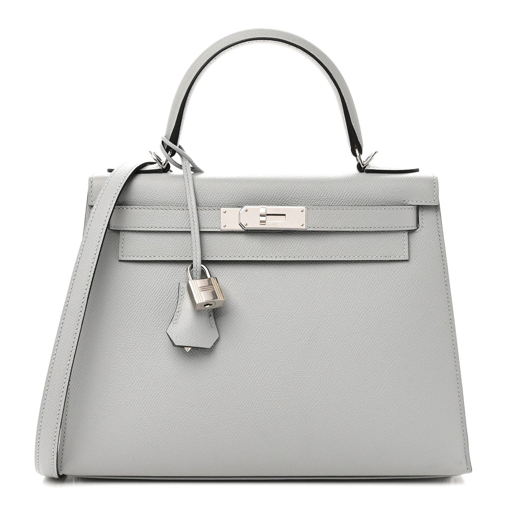 Epsom Kelly Sellier 28 Bleu Glacier