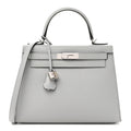 Epsom Kelly Sellier 28 Bleu Glacier