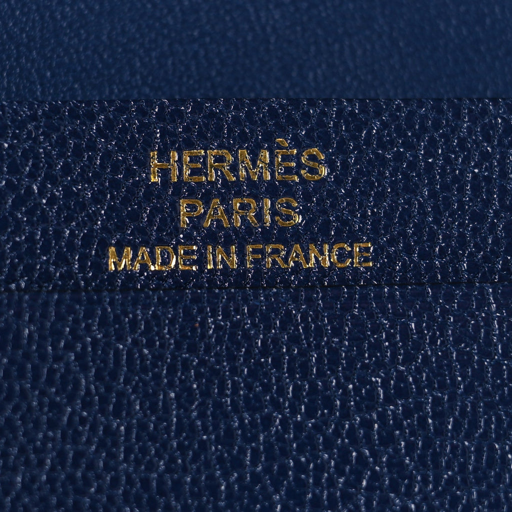 Chevre Mysore Mini Bearn Wallet Bleu Saphir