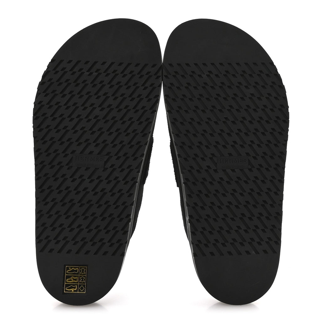 Suede Calfskin Go Mules 35 Black