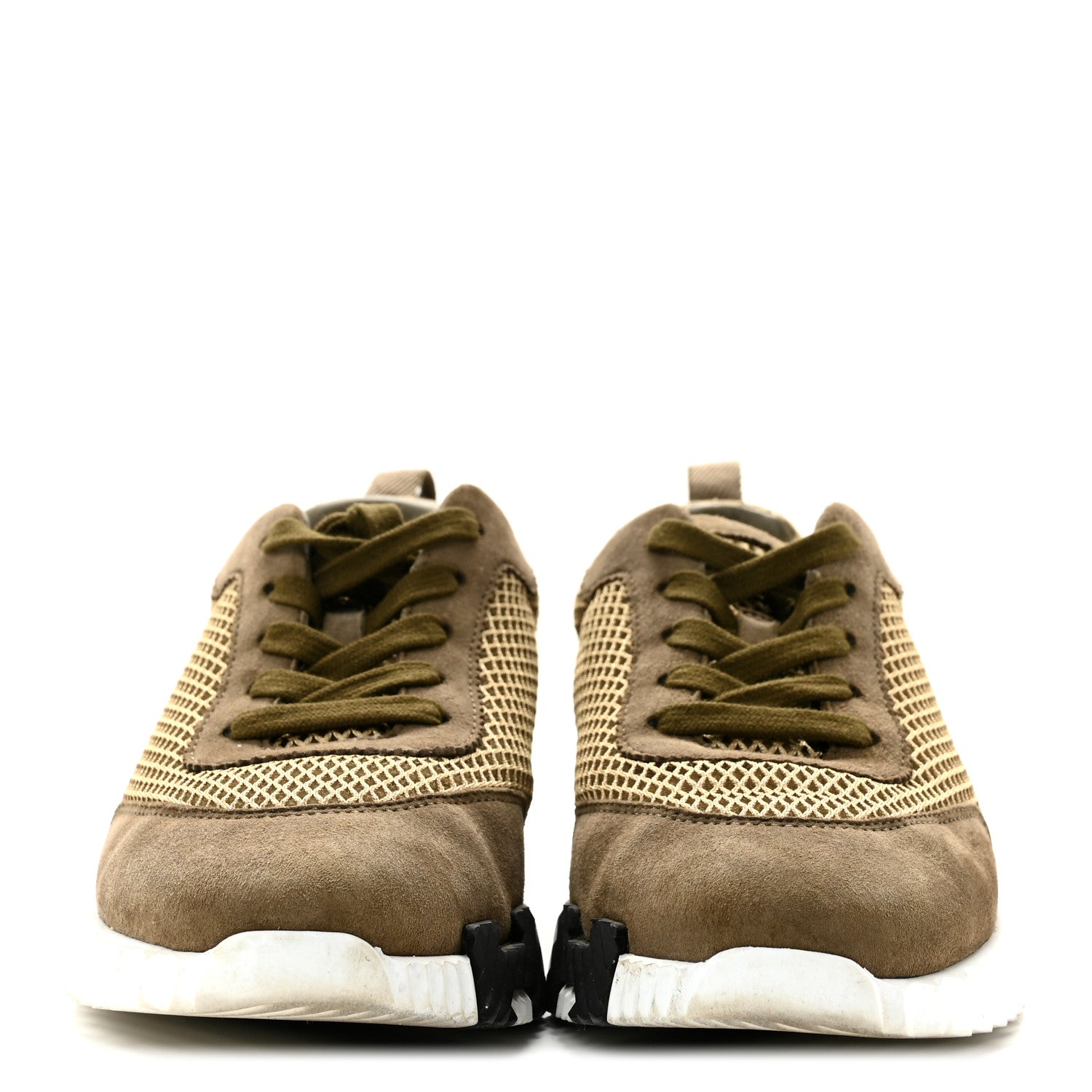 Air Mesh Suede Goatskin Bouncing Sneakers 37 Vert Toundra
