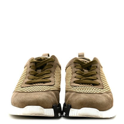 Air Mesh Suede Goatskin Bouncing Sneakers 37 Vert Toundra