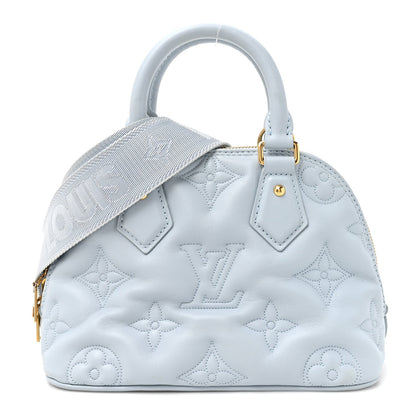 Calfskin Bubblegram Alma BB Ice Blue