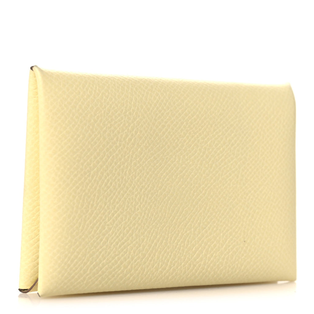 Epsom Calvi Card Case  Jaune Milton