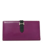 Tadelakt Lizard Bearn Gusset Wallet Anemone Vert