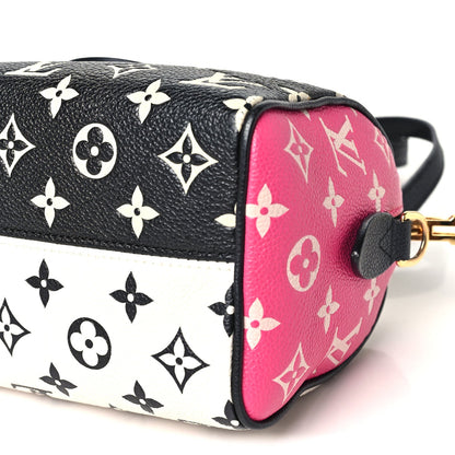 Empreinte Monogram Spring in the City Speedy Bandouliere 20 Black White Pink